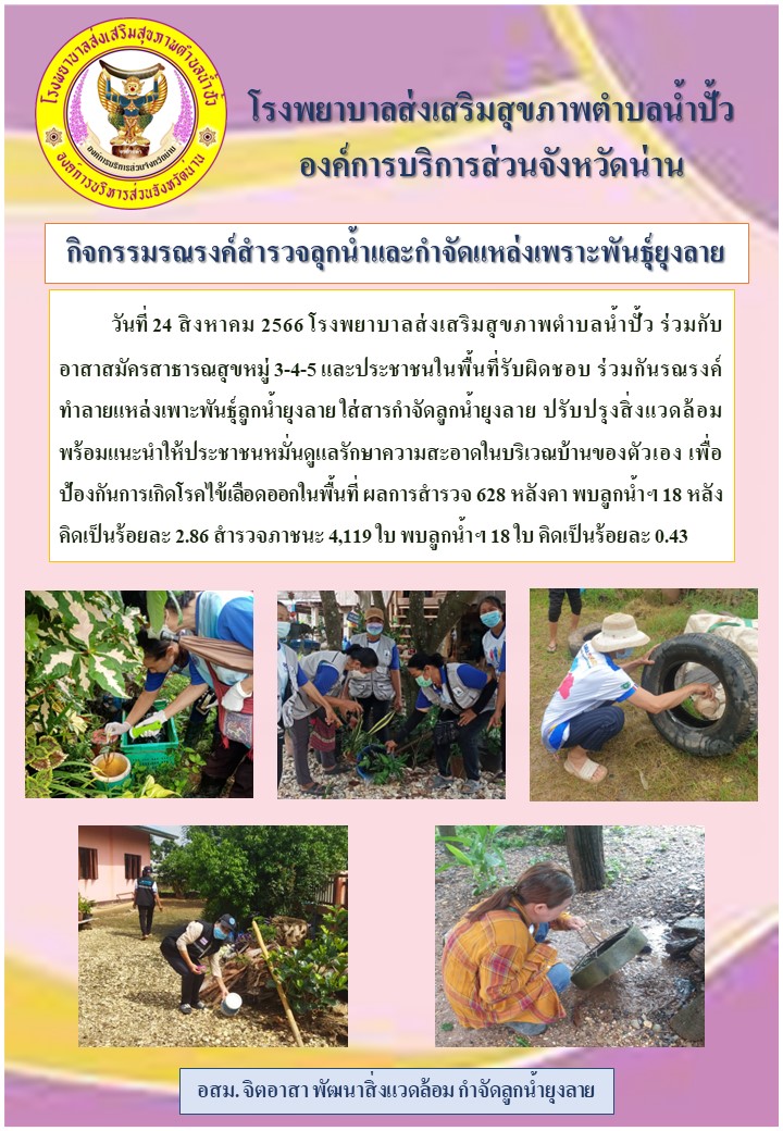 ข่าวสาร รพ.สต. ประจำวันที่ 24 สิงหาคม 2566