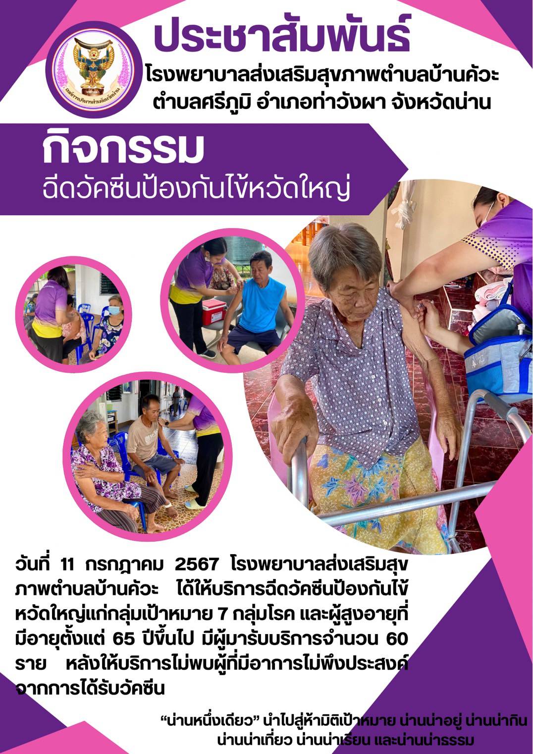  ข่าวสาร รพสต. ประจำวันที่ 11 กรกฎาคม 2567