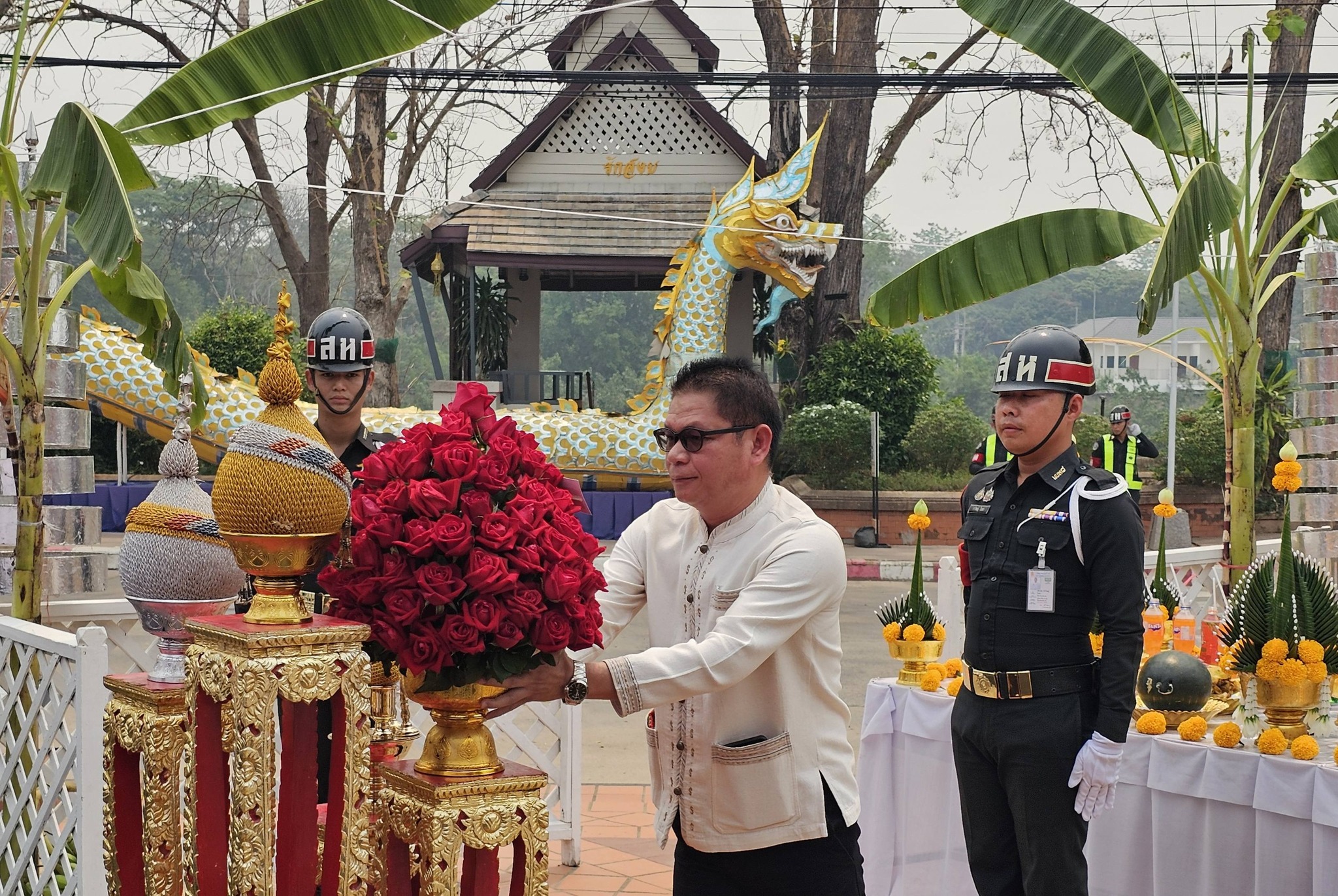 อบจ.น่าน ร่วมกิจกรรมวันคล้ายวันถึงแก่พิราลัย พระเจ้าสุริยพงษ์ผริตเดชฯ เจ้าผู้ครองนครน่านองค์ที่ 63 วันพระเจ้าน่าน ครบรอบ 108 ปี